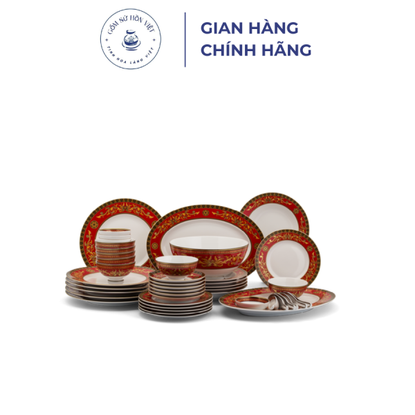 Bộ đồ ăn Âu-Á 45 sản phẩm - Hoàng Cung - Cẩm Tú - Ảnh 3