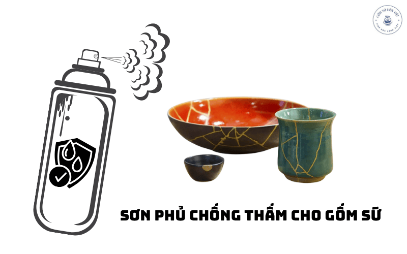 Bạn có thể bảo quản gốm sứ sau khi hàn bằng 1 lớp sơn bóng chống thấm