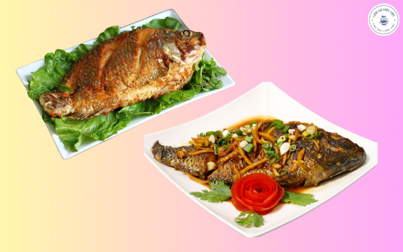 Đồ chiên rán nên chọn những đĩa to giúp món ăn thêm bắt mắt.