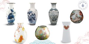 mẫu bình hoa gốm sứ