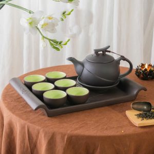 Bộ ấm trà tử sa Nhật thiết kế tối giản