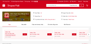 Shopee mall của 1 doanh nghiệp