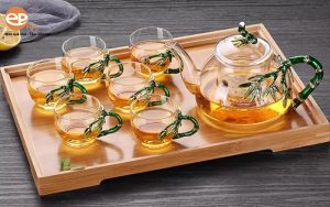 Bộ ấm chén uống trà đẹp mang phong cách Châu Âu hiện đại