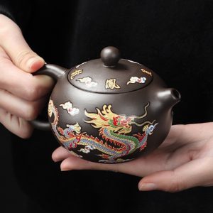 Bộ ấm trà rồng đổi màu
