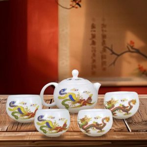 Bộ ấm trà rồng đổi màu