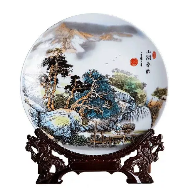 Đĩa gốm sứ phong thủy