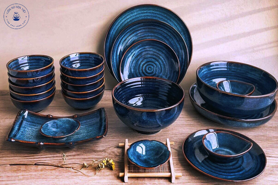 Bộ đồ ăn hồn việt men hỏa
